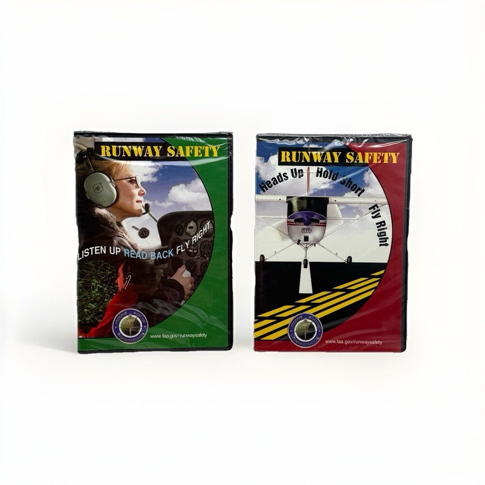 Runway Safety 2 DVDs FAA Federal Aviation Administration Rutan Pilot Training